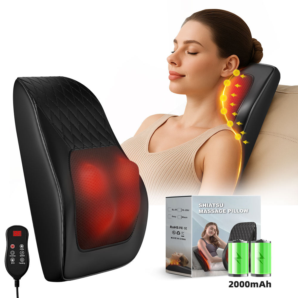 Neck Pillow Massager With Heat 3 Speed Vibration Relaxing Neck Shoulder Back Support Portable Comfort Pillow For Home Office Or Travel Black Didnt Place An Order On TikTok