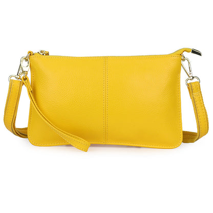 Cowhide ladies shoulder messenger bag