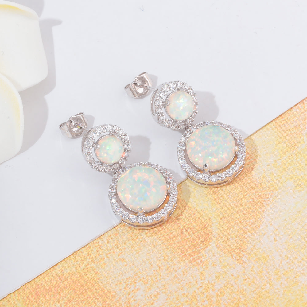 Ladies Round Earrings