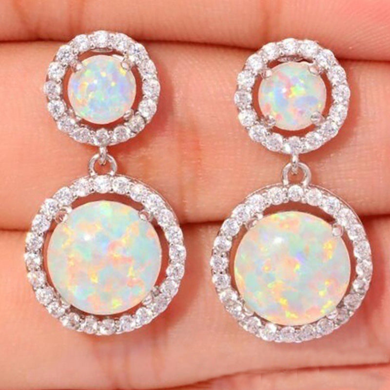 Ladies Round Earrings