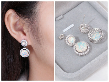 Ladies Round Earrings