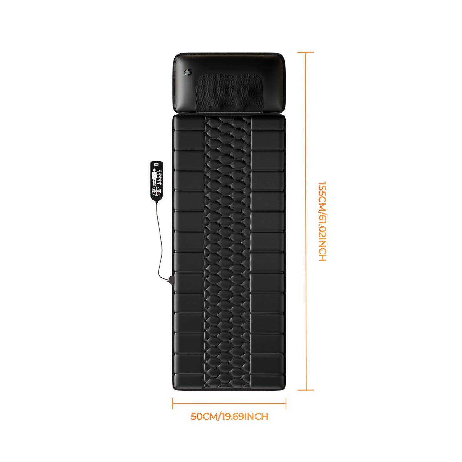 Amazon Restricted Products  Foldable Massage Mattress Controller With Smart Heating And Timer, Perfect For Full-body Relaxation At Home, Portable And Convenient For Home Use