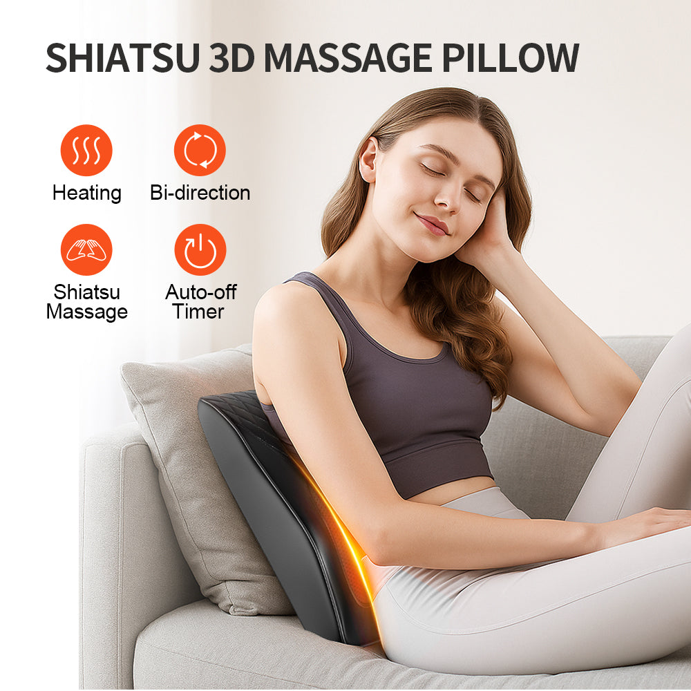 Neck Pillow Massager With Heat 3 Speed Vibration Relaxing Neck Shoulder Back Support  Portable Comfort Pillow For Home Office Or Travel Black Didnt Place An Order On TikTok